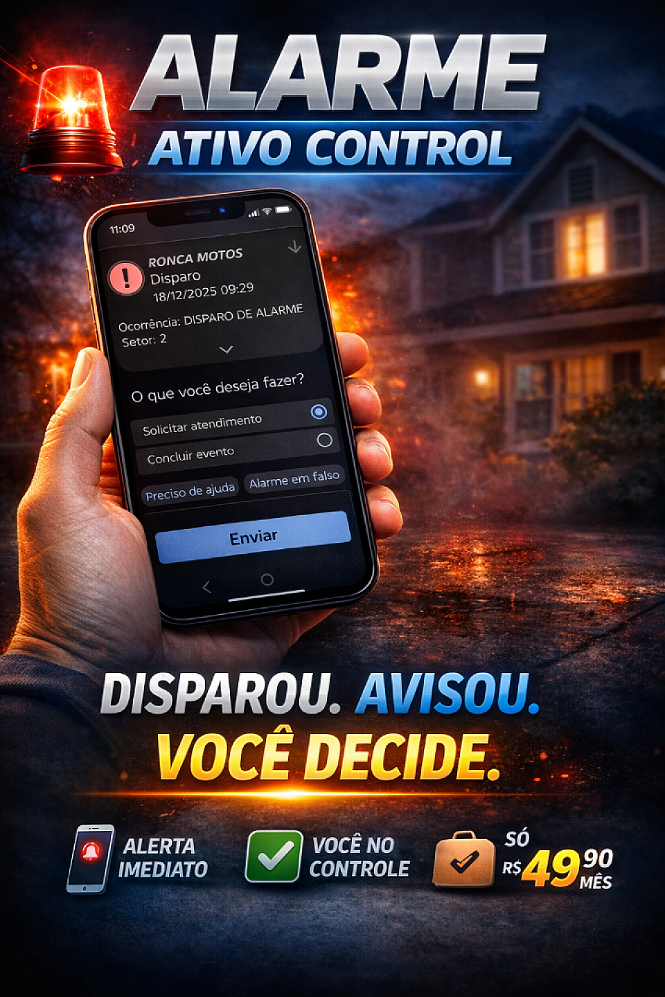 Alarmes Monitorados Instalados